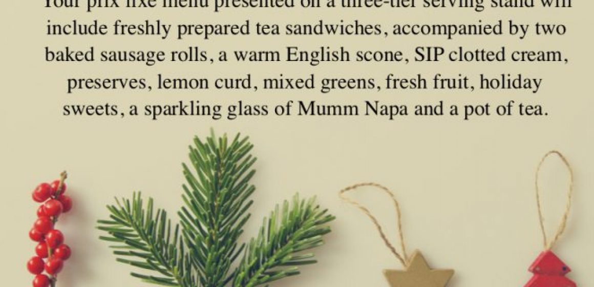 Tea for Holiday Celebration 2020 Tea for Holiday Celebration 2020
